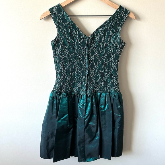 Vtg Flirtations by Alfred Angelo Sz 5/6 80s Party Dress  Homecoming Prom Formal - Picture 11 of 16